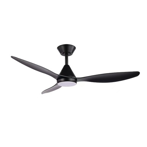 3A ETESIAN 56" DC Ceiling Fan With Remote White Black WiFi - Picture 4 of 8