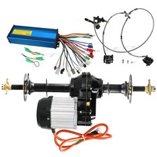 Rear Axle Kits 48V 1000W 1500W Differential Electric Motor Tire for Go Kart ATV