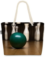 Kegeln Bowling Bahn Beach Bag Kegel Spiel Bowlingbahn kugel bowlingkugel kegelk