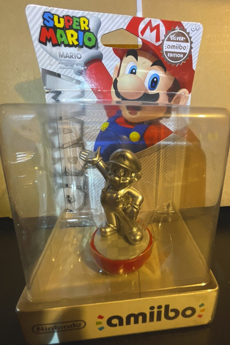 アミーボ シルバー マリオ Nintendo 新品 任天堂 Super f61O Nintendo Super Mario Silver Amiibo New in Box Never Opened