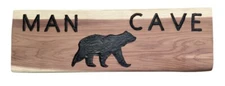 ( Man Cave) WALL DECOR,RUSTIC,COUNTRY,PRIMITIVE,HARD WOOD, SIGN, PLAQUE