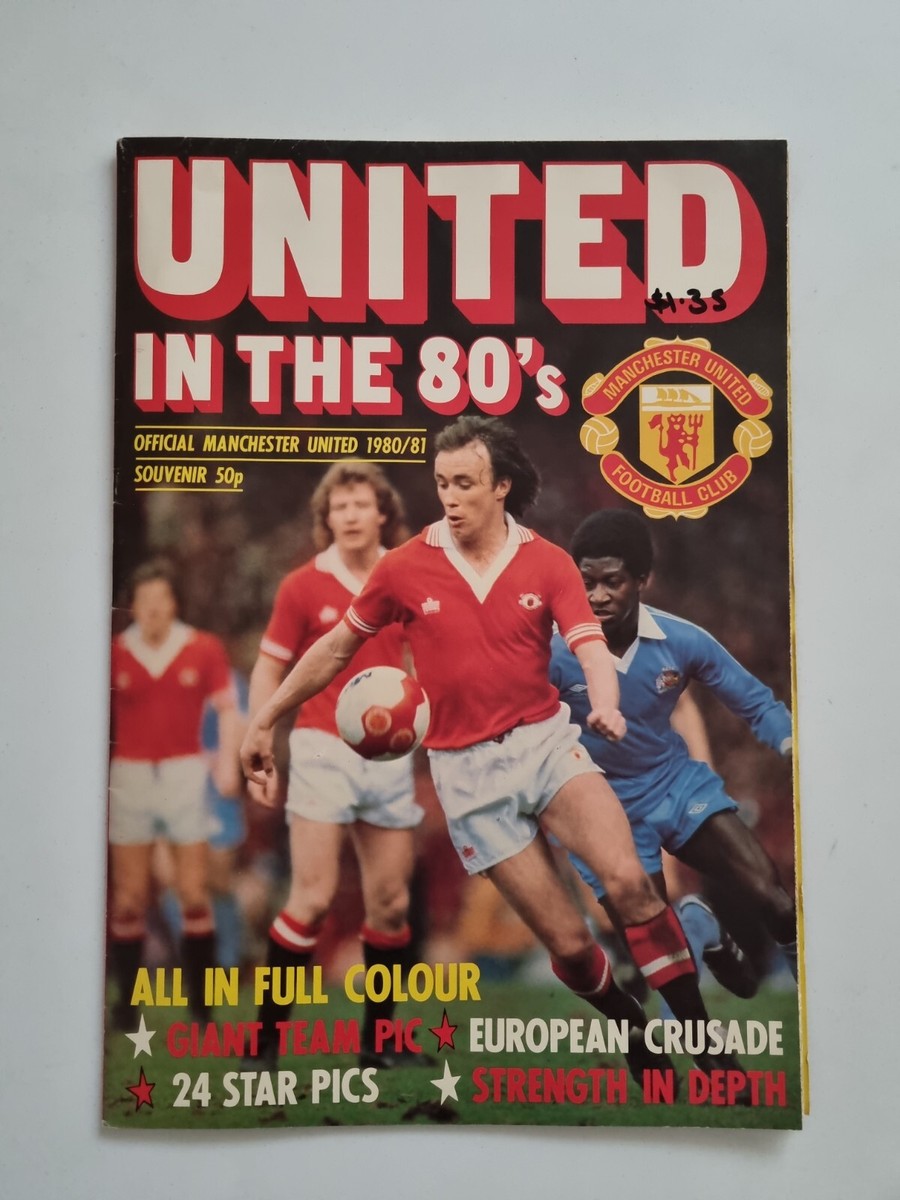 Original Adidas Manchester united 1980/81 football soccer vintage