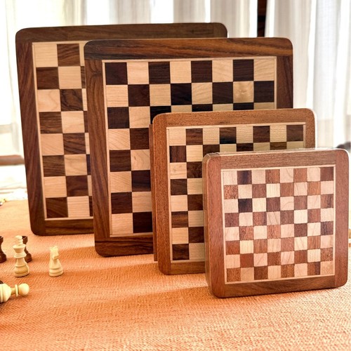 Drawer Chess Set, 12"Wooden Board with Storage Profession Travel Size boardgame - Picture 2 of 17