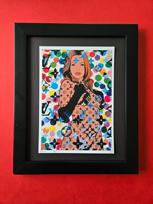 DEATH NYC Signed Original Hand Signed  Print Framed LtEd COA My Mysterious Lady
