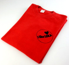 Leica T Shirt S Rundhals gebraucht original Werbung Vintage 1970th  jj148