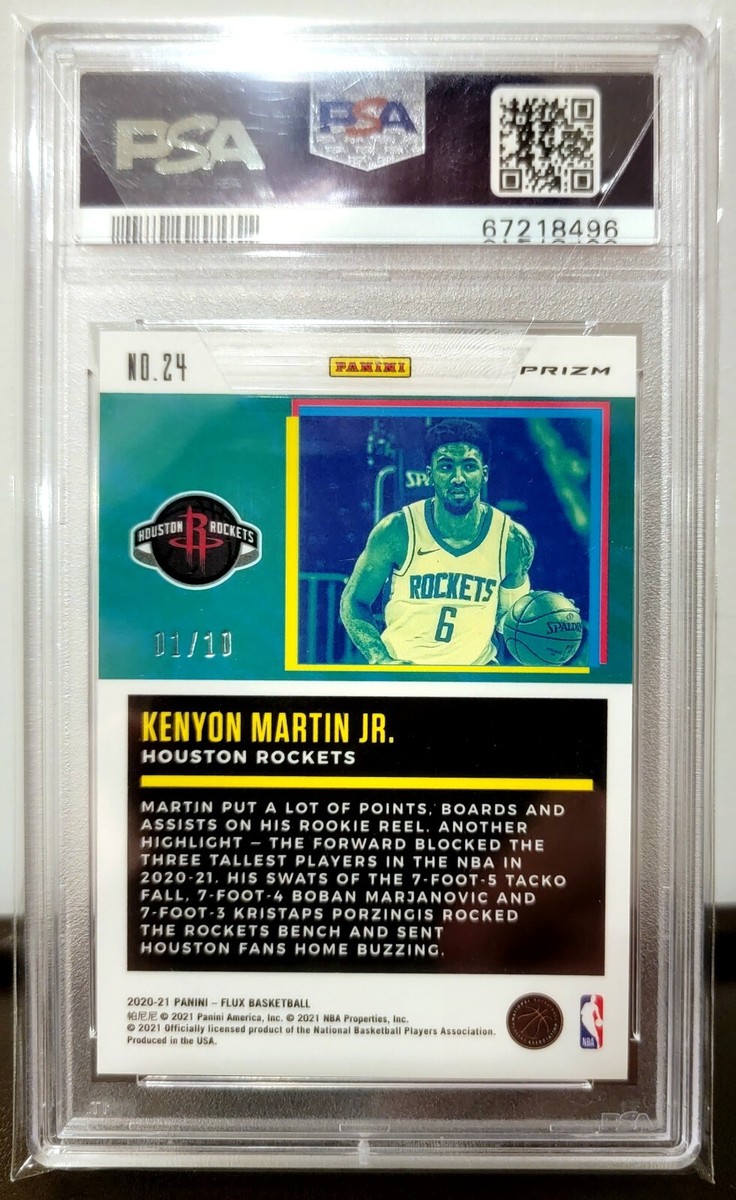 2020 flux Kenyon Martin Jr Freahman Year- Gold Prizm #24 GEM