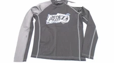 JET PILOT JP14523-14-BLACK MR. CORPO LONG SLEEVE YOUTH 14 RASH GUARD SHIRT