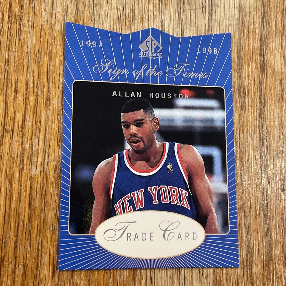 1997-98 SP Authentic Sign of the Times Allan Houston #AH TRADE CARD Unredeemed - Image 2 of 4