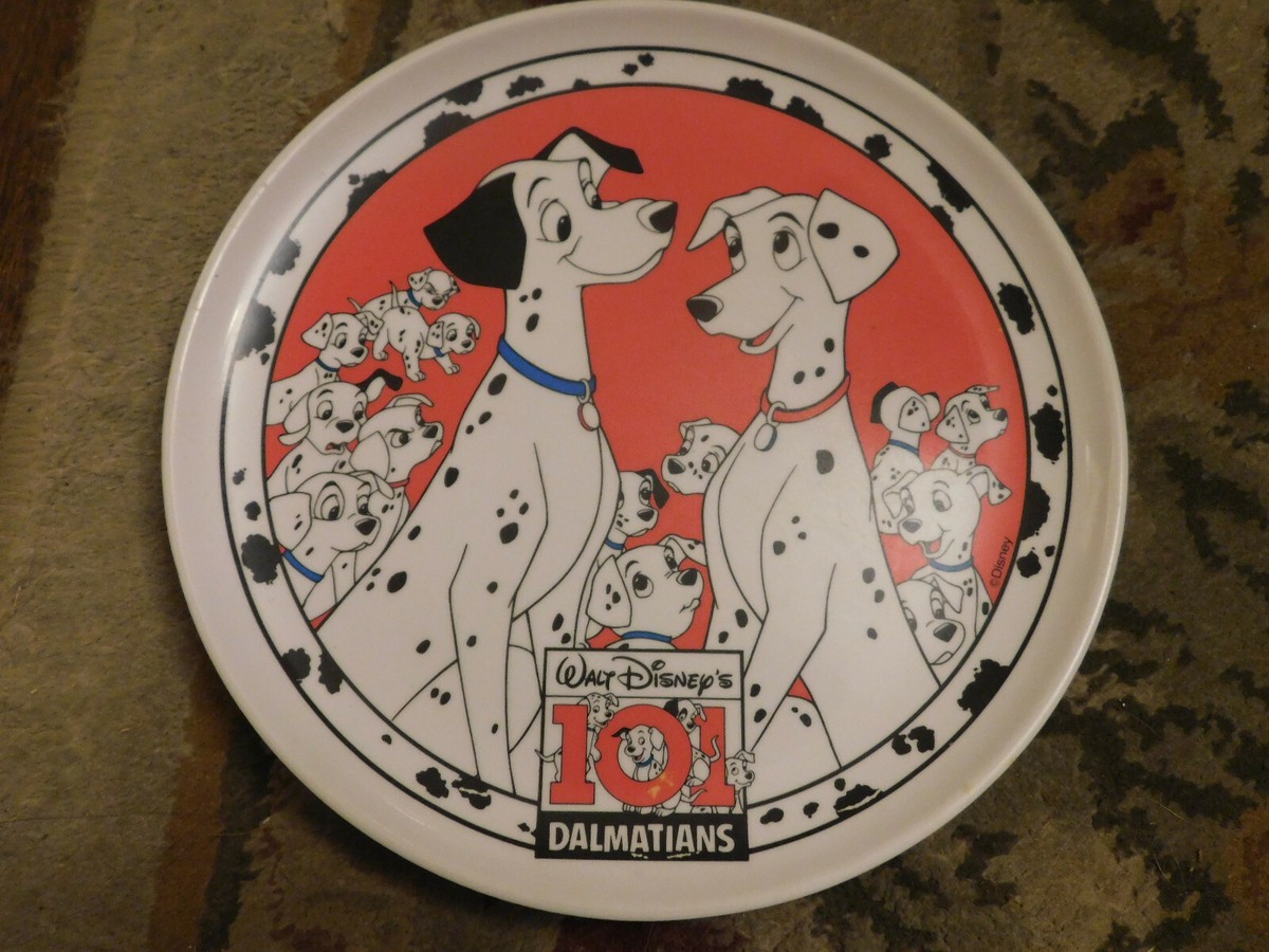 Rare 101 Dalmatians Plate ZAK Designs 1990's Vtg Dogs Pongo