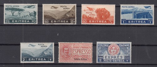 RF25434/ ITALIAN ERITREA – 1907 / 1936 MINT SELECTION – CV 155 $