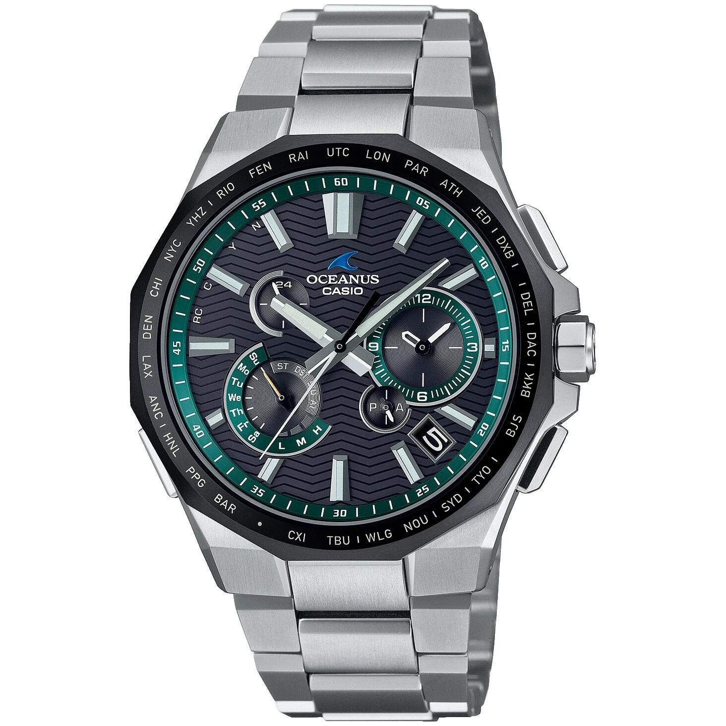 Casio Oceanus Quartz Round Wristwatches