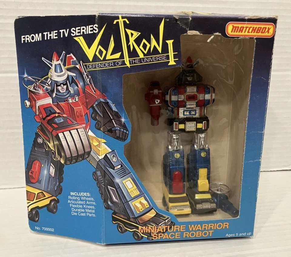 Voltron I Vehicle Team Miniature warrior w Box 1984 Matchbox Dairugger - Image 2 of 4