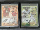 Corbin Carroll /99 Jordan Lawlar /25 2024 Fanatics Emanate Auto 8x10 Orange AZ