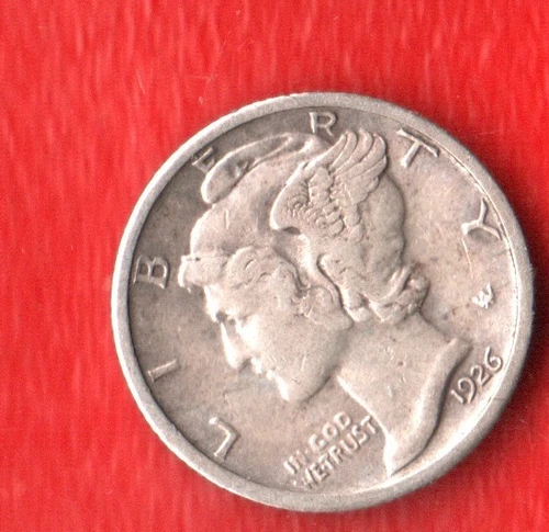 1926 S Mercury Dime - Fine + Condition SILVER