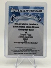 Topps Signature Class Cooper Flagg Mavericks Rookie Class Auto Redemption RCC-CF