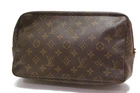 LOUIS VUITTON Monogram TROUSSE TOILETTE 28 BAG POUCH "NO ZIP PULL" 882NO 0417a