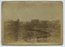 Massive Fire Or Flood Damage - Johnstown Pennsylvania 1889 ? Cabinet Photo 