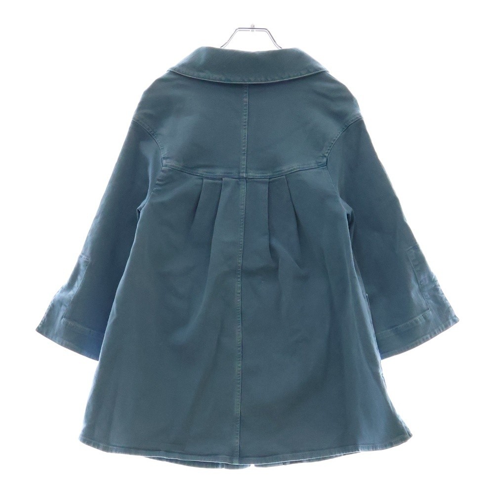 CHANEL Denim Material Coco Mark Button Zip Up Dre… - image 2