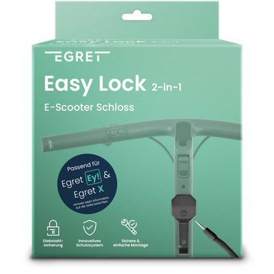Rahmenschloss Set   Fahrrad/E-Scooter (kompatibel bei 65 mm Bohrung) | Easy Lock