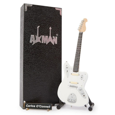 Carlos O'Connell White Gitarre Miniatur Nachbau | Fontaines D.C. | Musik Geschenke
