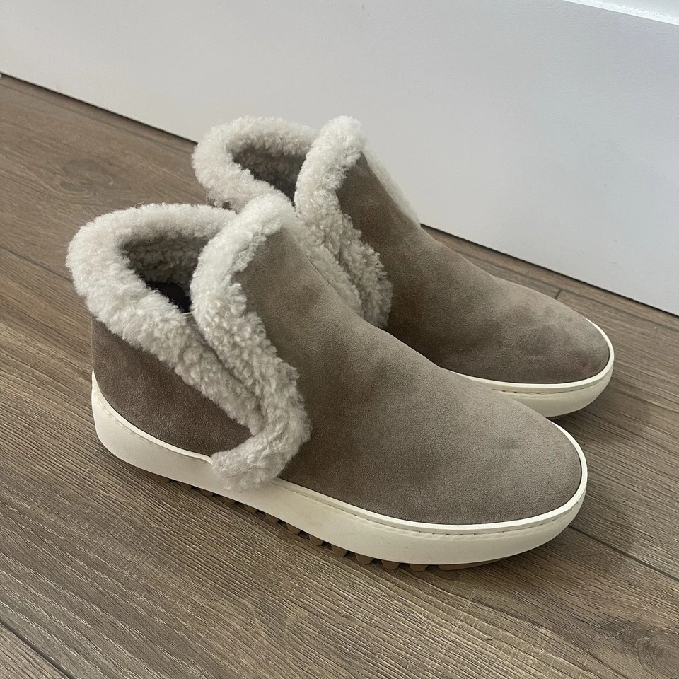 Botines de gamuza Aquatalia talla 8 color crema Foto 3 de 4