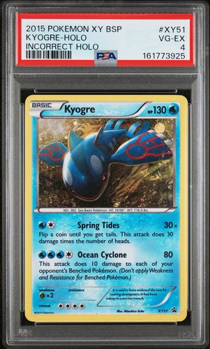 Kyogre graded PSA 4 for sale on eBay