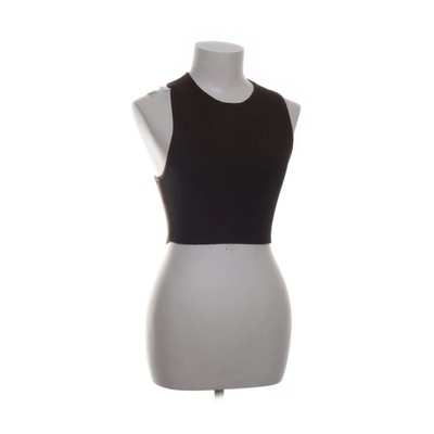 Babaton, Crop Top, Größe: M, Braun, Elasthan/Nylon, Einfarbig, Rippenstrick #dSu