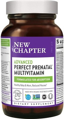 New Chapter Advanced Perfect Prenatal Multivitamin - 270 Tablets Newst Expiratio