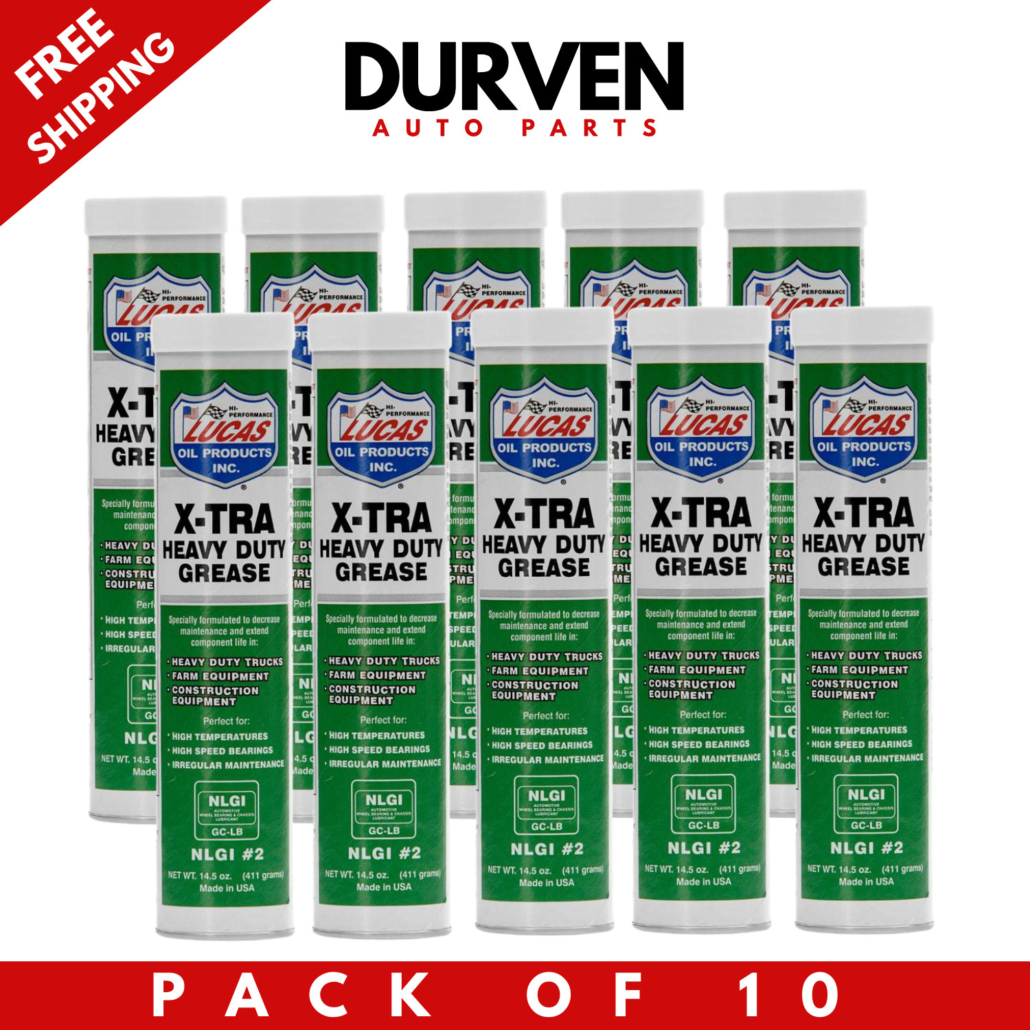 10301 X-tra Heavy Duty Grease 14oz Tubes (pack Of 10)