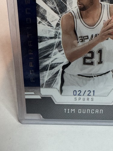 2009 Donruss Elite Aspirations Tim Duncan #’d 2/21 - Picture 5 of 10