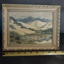 1928 CaLiFoRnia Coast Painting by FAMOUS POST IMPRESSIONIST ARTIST CARL SAMMONS