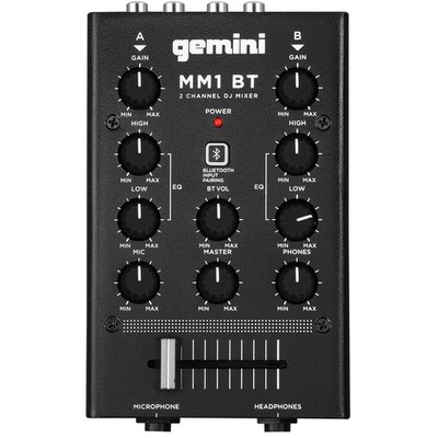 Gemini MM-1BT | 2 Kanal DJ Mixer im Hosentaschenformat | Bluetooth