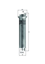 MAHLE KL96 Fuel Filter 55mm Diameter Fits Alpina B10 BMW 5 Series 7 Series X5