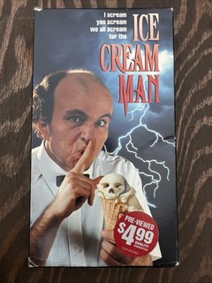 Ice Cream Man 1995 VHS Clint Howard Olivia Hussey David Naughton EX RENTAL