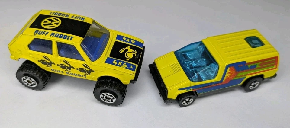 Vintage Matchbox & Hot Wheels Trucks Lot (8) 1970s–1980s Diecast Mixed Brands - Image 3 of 4