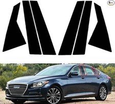 6Pcs Car Window Pillar Posts Door Trim Cover Stickers Sedan 2015 2016 2017 2018