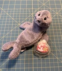 🔥 Rare Vintage w/ Error “Slippery” The Seal Ty Beanie Babie Mint Condition