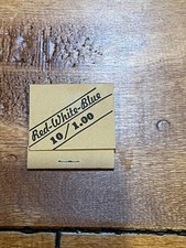 Vintage JAR-O-DO Match-Pak Gambling Tickets 1949 RED WHITE BLUE