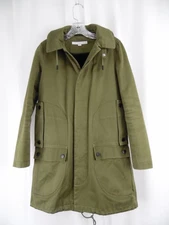 THE ARRIVALS "Artemis" Modular Parka Olive XS Cotton Jacket w Merino Shearling