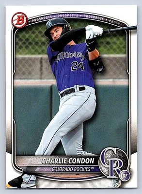 CHARLIE CONDON  ROCKIES 2025 BOWMAN DRAFT #BD-136
