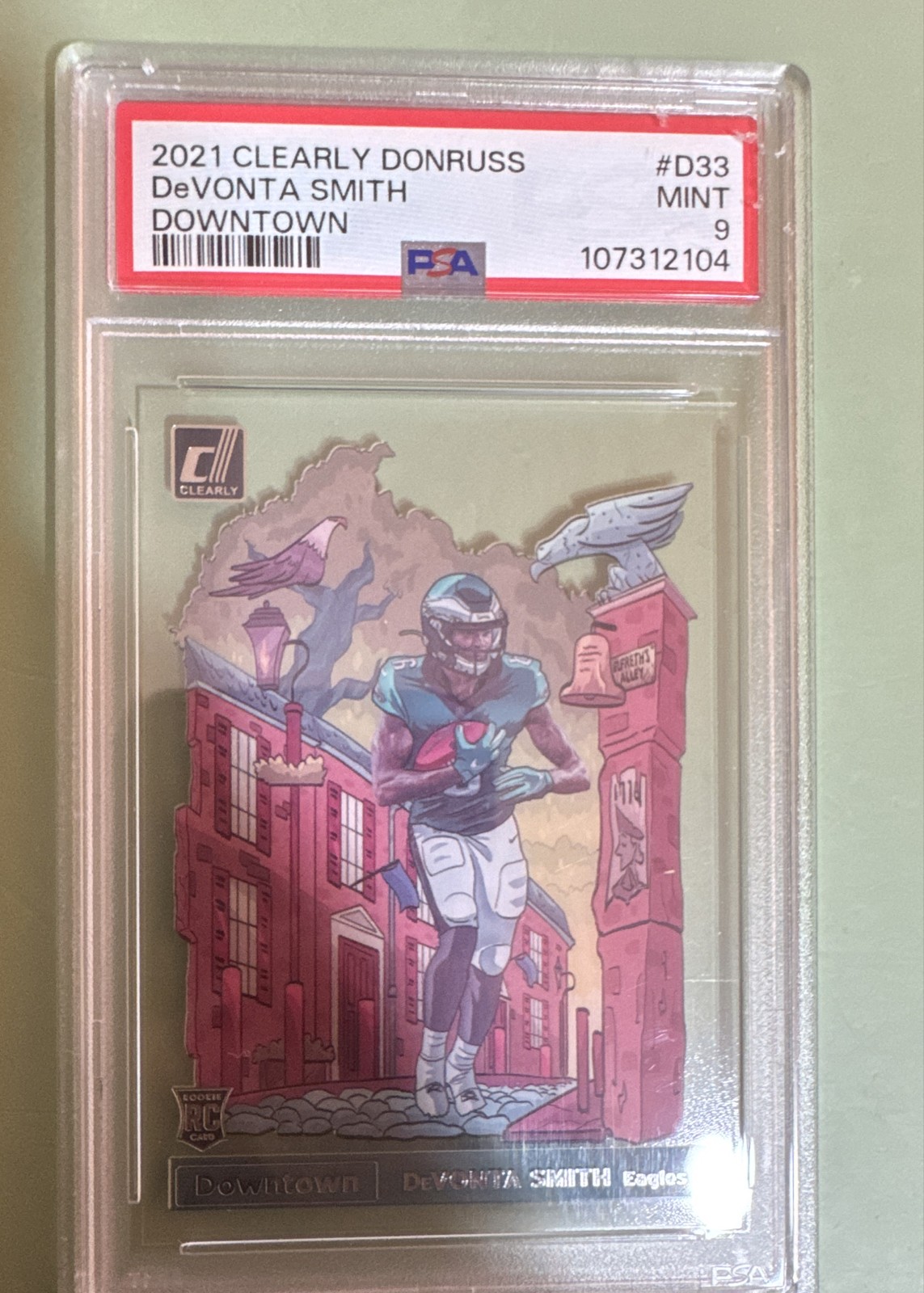 2021 Panini Clearly Donruss - Downtown Devonta Smith #D-33 (RC)