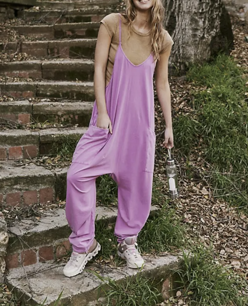 Free People - Movement - Raspberry Punch - Hot Shot Jumpsuit Sz S