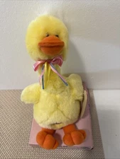 Vintage Eckerd Dan Dee Yellow Plush Animated Duck Sings YAKETY YAK"w/tags & box