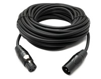 SYSTEM-S Audio Kabel 10 M Xlr 3 Pin Stecker Zu Buchse In Schwarz