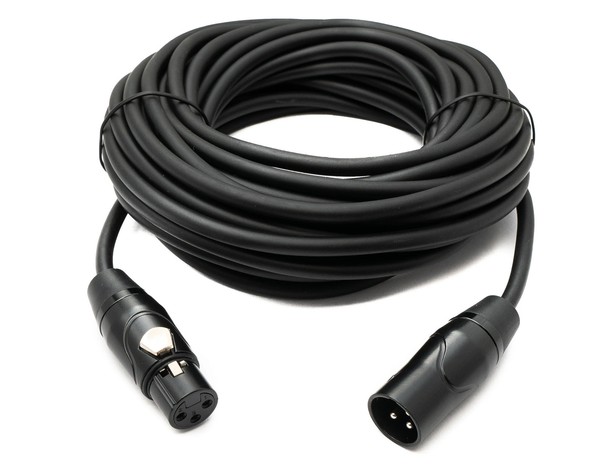 SYSTEM-S Audio Kabel 10 M Xlr 3 Pin Stecker Zu Buchse In Schwarz-image