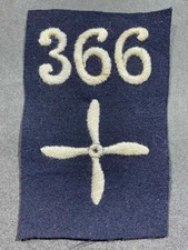 WW1 WWI Military US Army Air Service AEF 366th Aero Squadron Patch Aviation