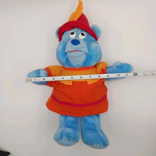 1985 Walt Disney Fisher Price Tummi 14" Plush Gummi Bears Blue Stuffed Animal - Picture 16 of 16