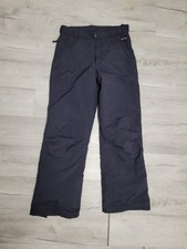 Obermeyer Mens Snow Ski Pants Size L Long Navy Insulated Zip Ankle Waterproof