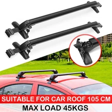 Universal Car Top Roof Rack Cross Bar 41" Luggage Carrier Aluminum w/ Lock