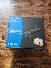 Linksys - AC1200 Dual-Band Wireless USB 3.0 Adapter - Black WUSB6300 - LN  